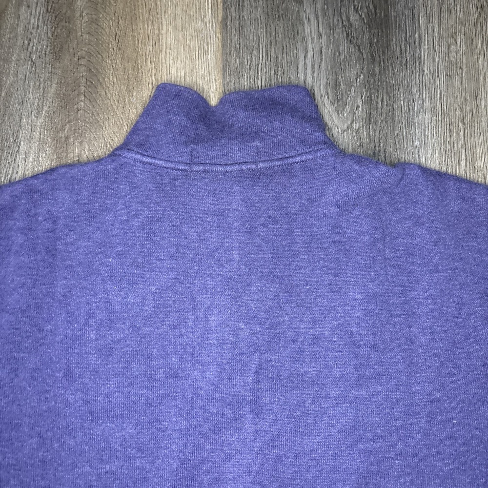 Polo Ralph Lauren Classics Quarter Zip Pullover Men's XL Purple Sweater‎ Pony - Picture 5 of 9
